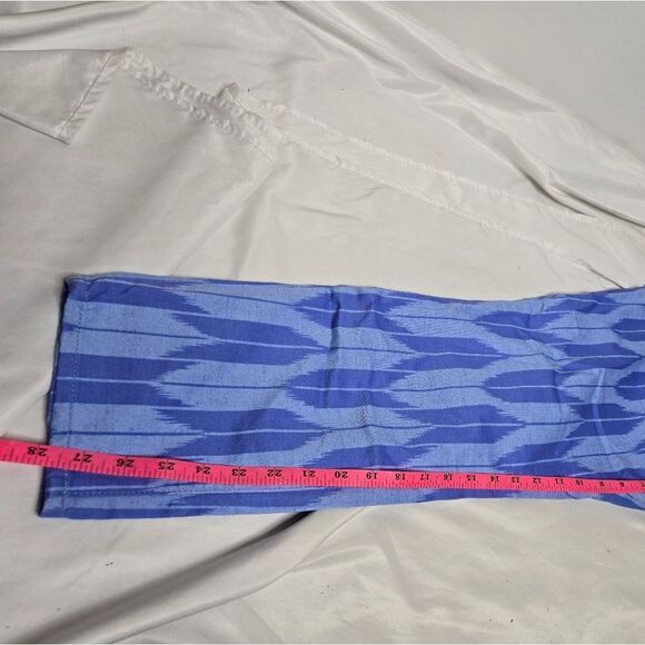 NEW J CREW blue ikat jeans toothpick stretch twill ankle pants 32 - Picture 10 of 10